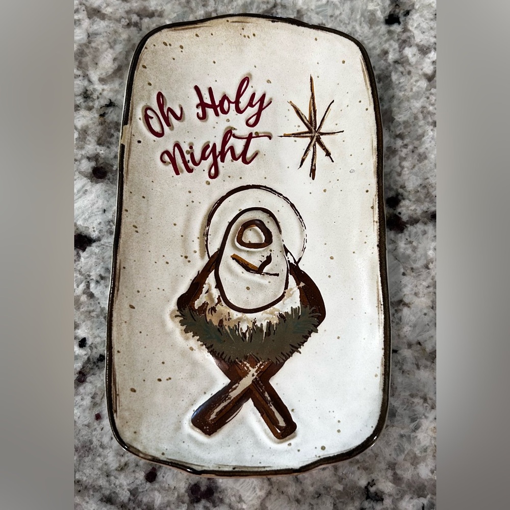 "Holy Night Christmas Everything Tray" by Mud Pie